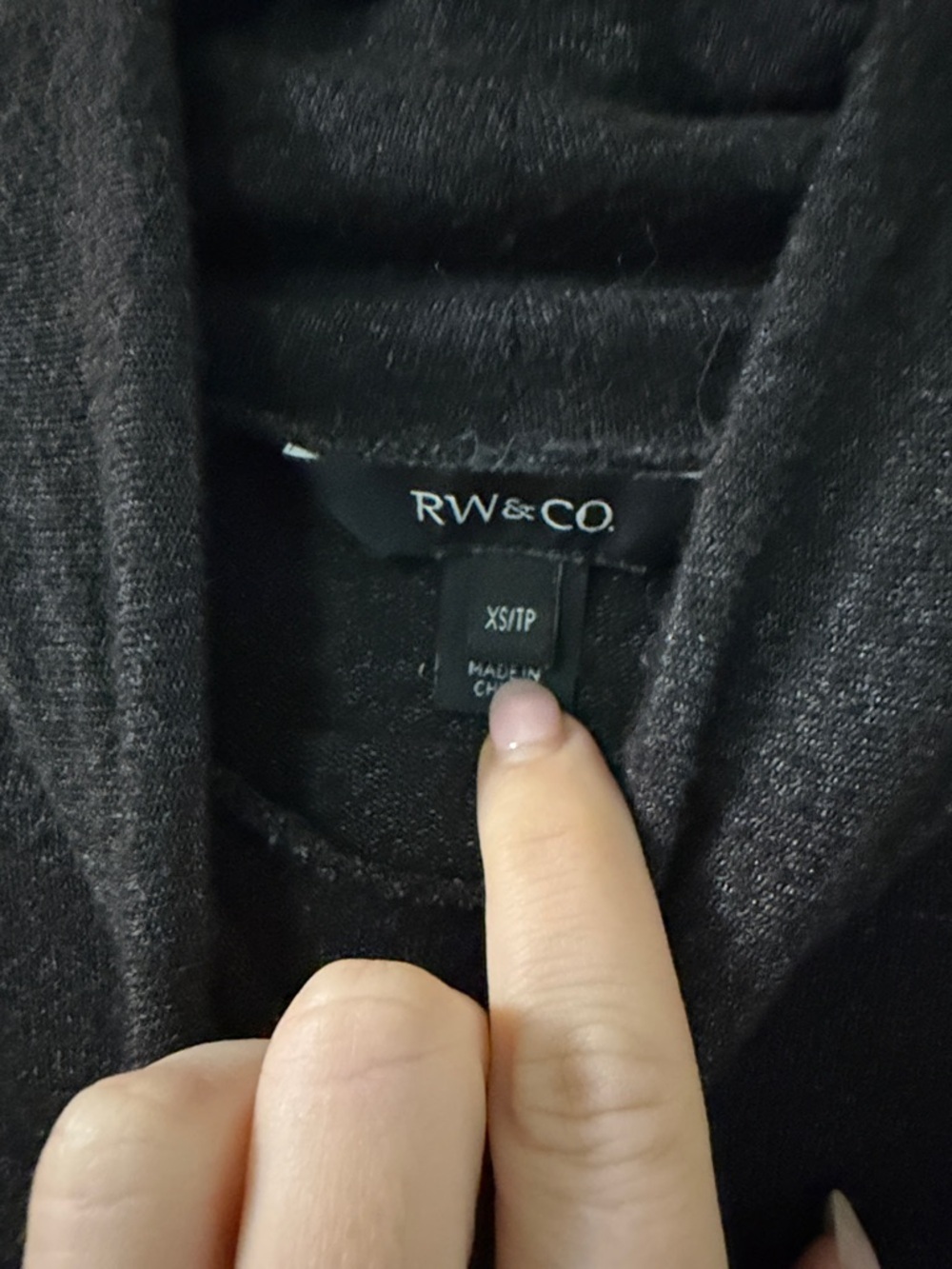 RW&CO. Black Long-Sleeve Turtleneck Midi Dress - Picture 2 of 2